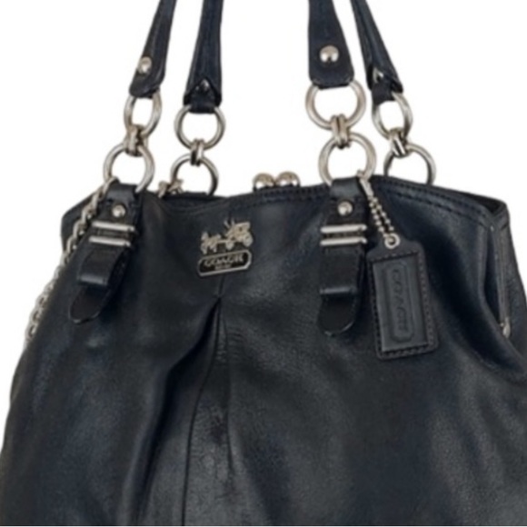 Coach Rare Limited Edition Madison Pleated Kisslock Shoulder Bag - Picture 3 of 12